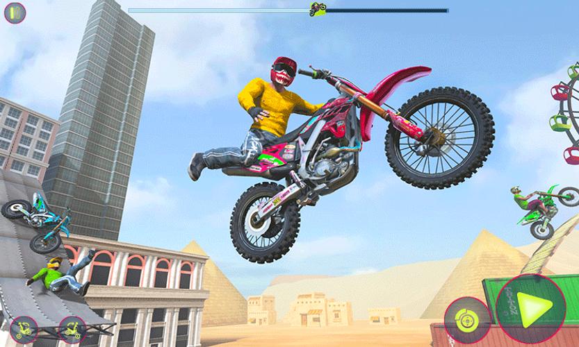 Crazy Bike Racing Stunt Game Screenshot 1