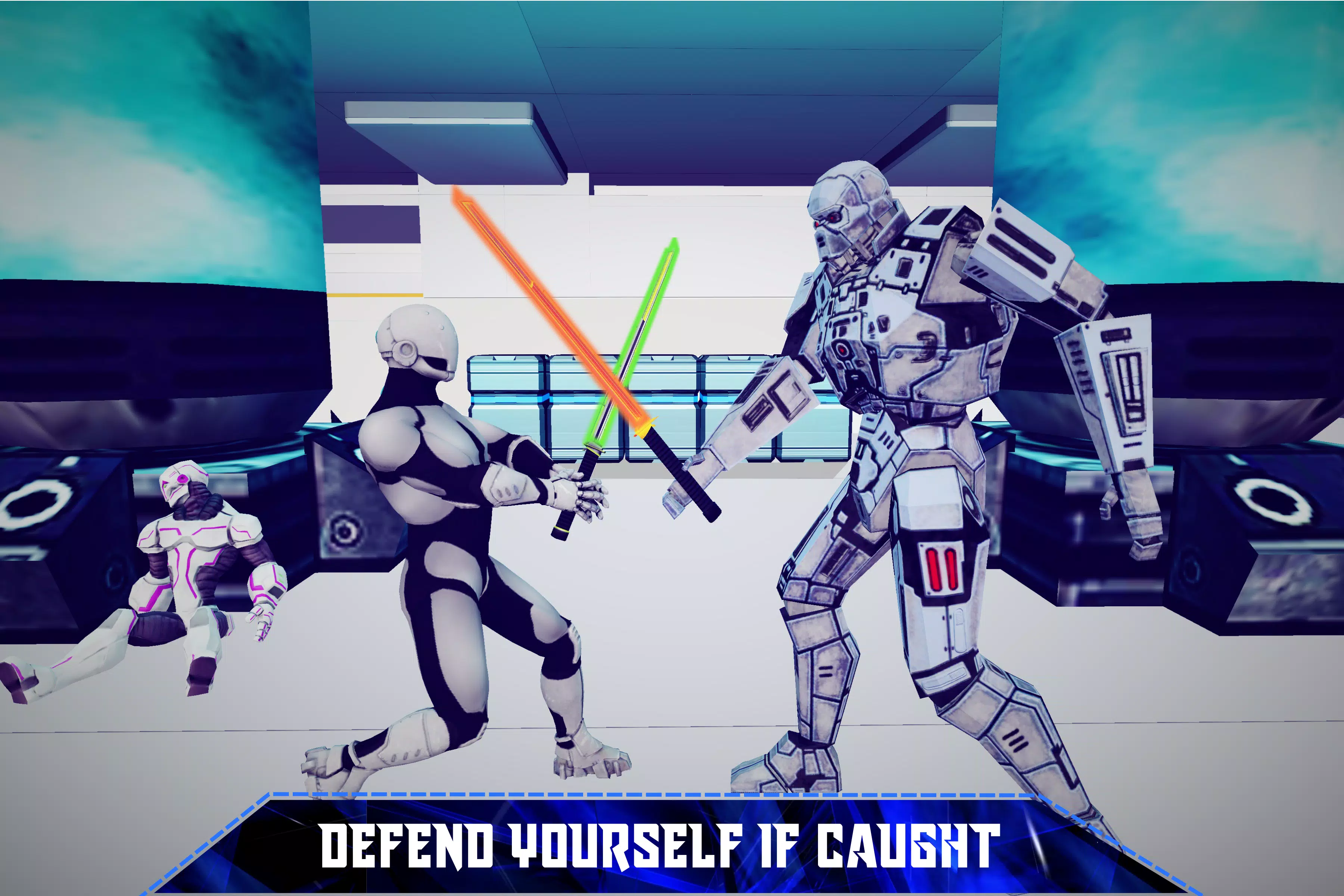 Escape Robot Facility: 3D Cosmic Galaxy Captura de tela 2