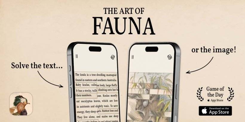 Seni Fauna adalah teka -teki yang boleh diakses yang ghairah tentang pemuliharaan hidupan liar, sekarang di iOS