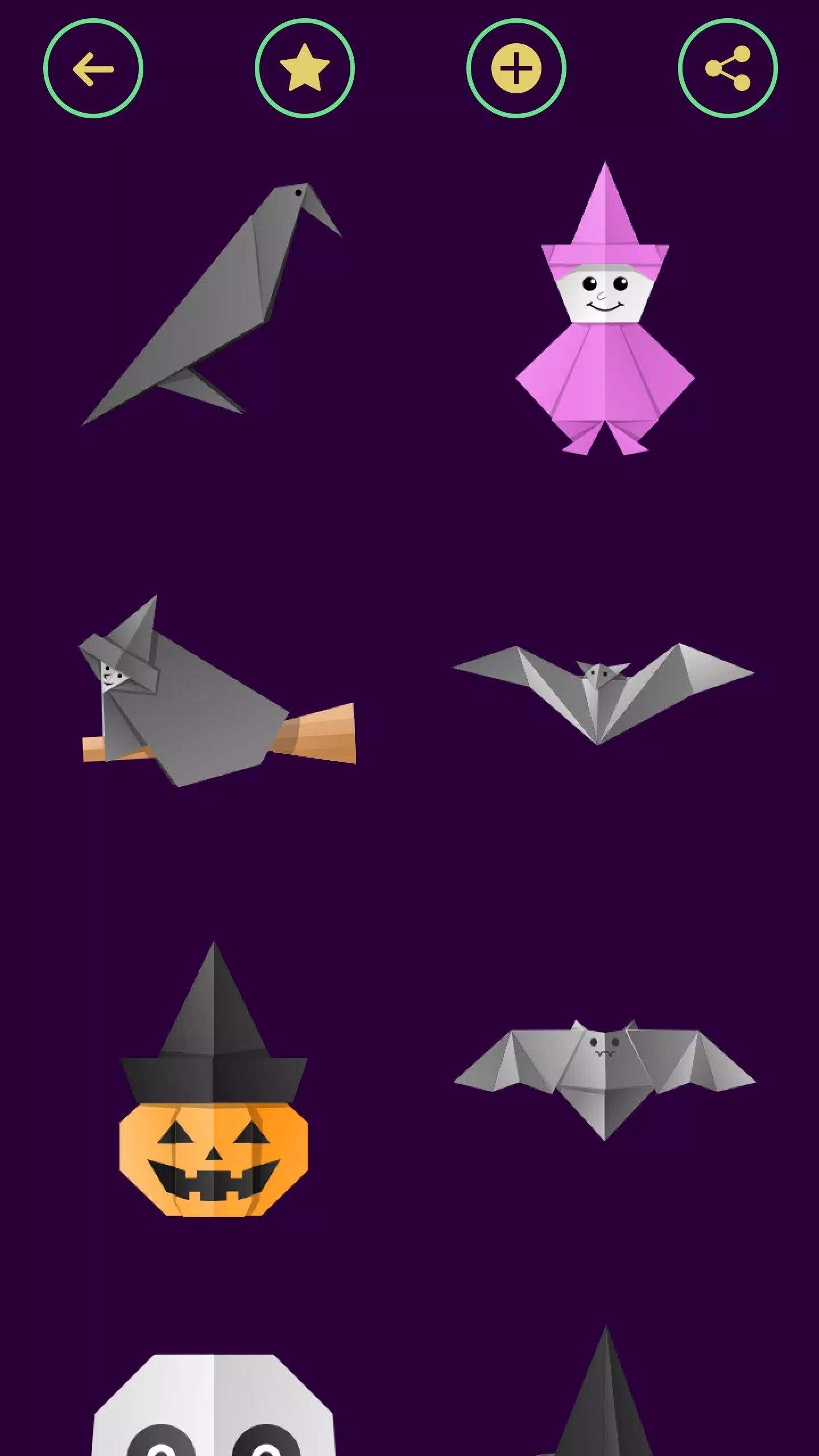 Origami Halloween Captura de pantalla 2