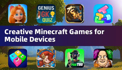 Jogos Criativos de Minecraft para Dispositivos Móveis